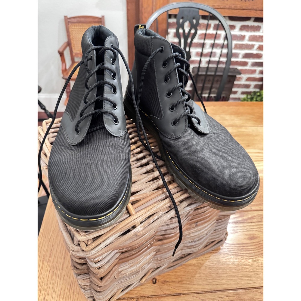 Dr. Martens Bonny Black Extra Tough Nylon Chukka Boots Mens 13 NEW